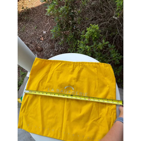 La Bagagerie Paris Yellow Drawstring Dust Bag Large‎ Handbag Storage Pouch 18x22 - Image 7