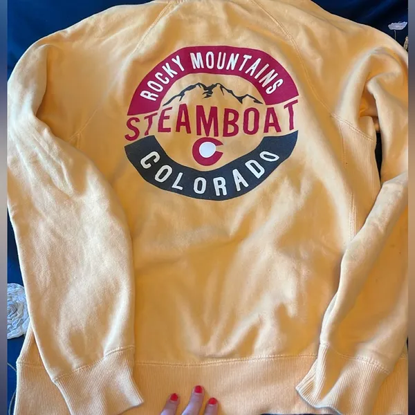 Blue 84 Yellow Colorado sweatshirt - Image 2