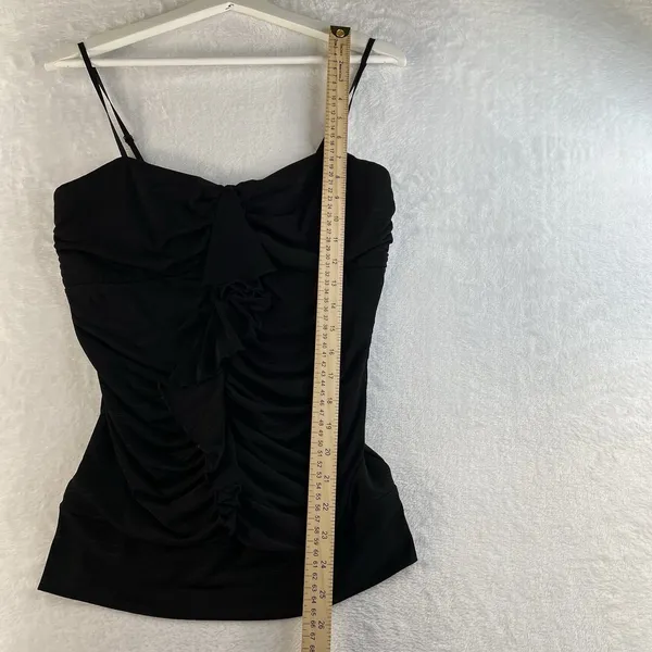 Vintage Y2K Takara L Large Babydoll Top Ruched Ruffle Tank Whimsygoth Goth Fairy - Image 14