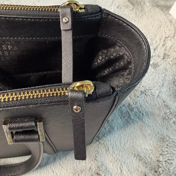 Kate Spade Cadence Black Saffiano Leather Tote Handbag WKRU4074 - Image 12