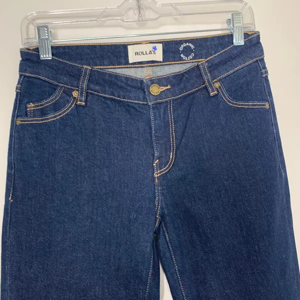 Rollas Dallas Low Bootcut Slim Boot Womens Size 25 Blue - Image 10
