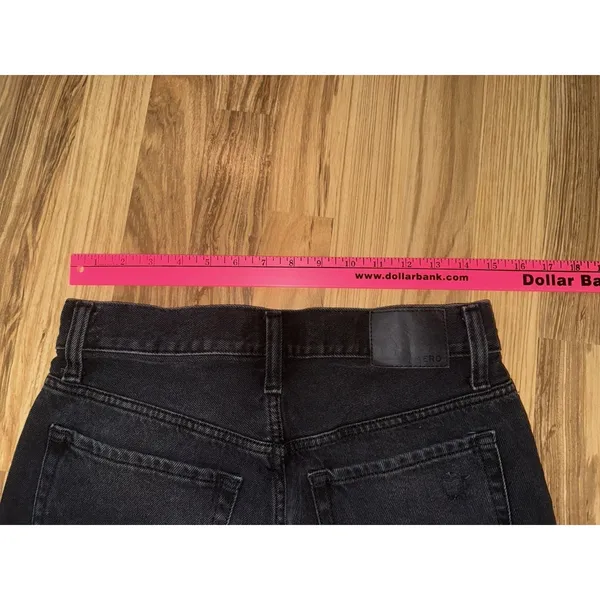 Aeropostale Women's Sz 6 Black Wash Denim 90s High Rise‎ Cut Off Shorts - Image 7