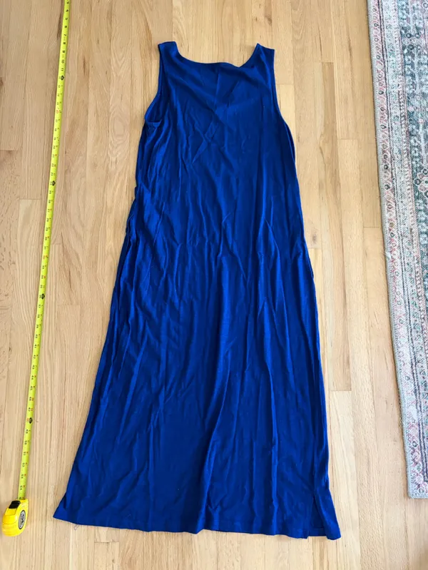 Belle by Kim Gravel v neck Tank Maxi Dress medium cotton modal - Image 8