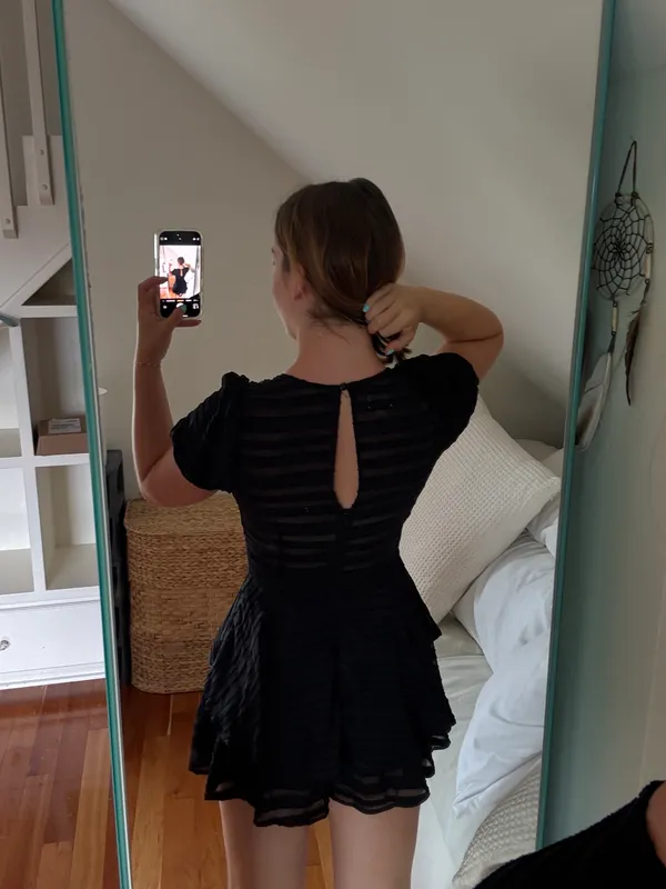 Francesca's Black Romper - Image 2