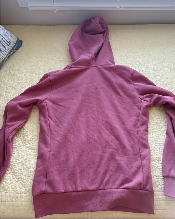 💗 Pink Zip-Up Reflex Hoodie – Size Large (Fits Like A Medium) - Image 3