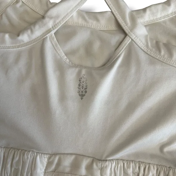 Free People Movement FP Movement White Romper‎ Small Cross Back Skirted Playsuit - Image 7