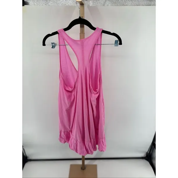 Daily Practice Anthropologie Pink Bubble Hem Mini Dress Racerback XS - Image 9
