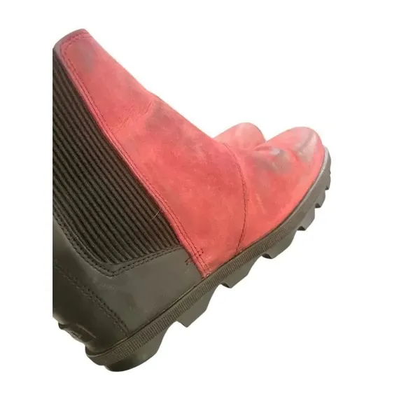 Sorel Joan of Artic Wedge Ankle Boots Red Wine Size 8 - Image 8