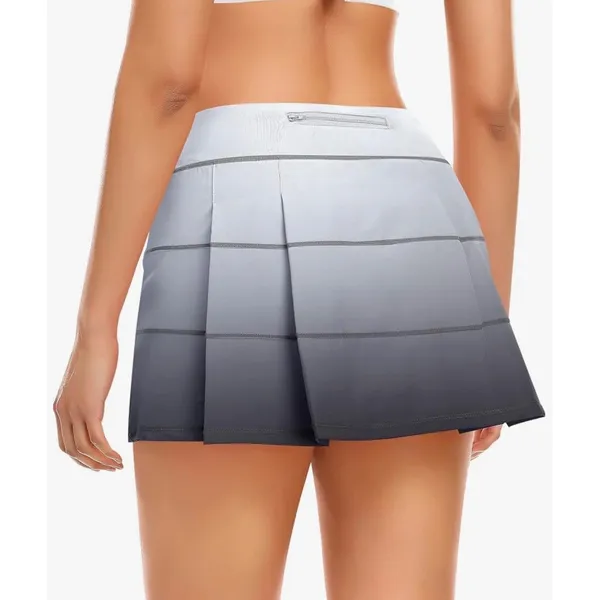 Tennis Skirt Skort 4 Pockets Athletic Golf Shorts Workout Running‎ Ombré 2XL - Image 2