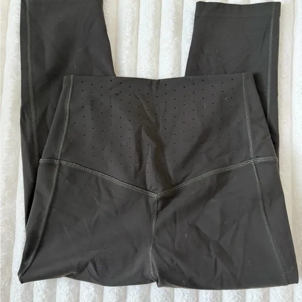 Nike cropped green High-Waist Leggings - Image 4