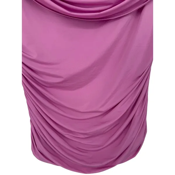 NWT Abercrombie & Fitch Womens Pink Draped Off Shoulder Ruched Top Size Large - Image 12