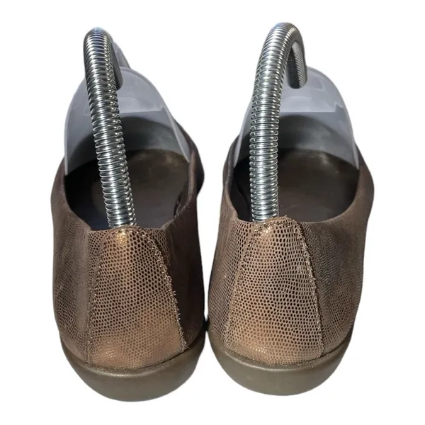 The Flexx Bon Plush Rose Toe Flat Bronze Leather US 8 EU 39 - Image 4