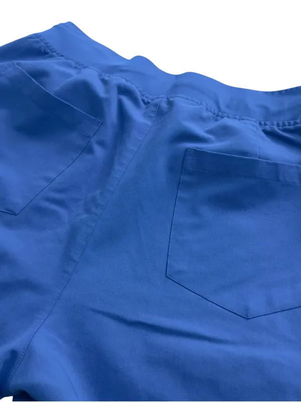 Mandala Royal Blue Jogger Scrub Pants Stretch Multi-Pocket Women’s XS Uniform - Image 13