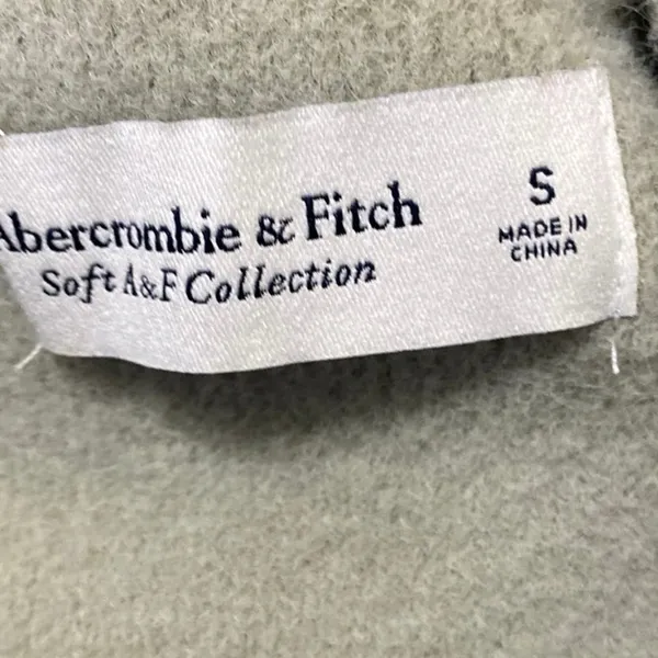 Abercrombie & Fitch Women's Green Long Sleeve Collared Polo Sweater Top Size S - Image 3