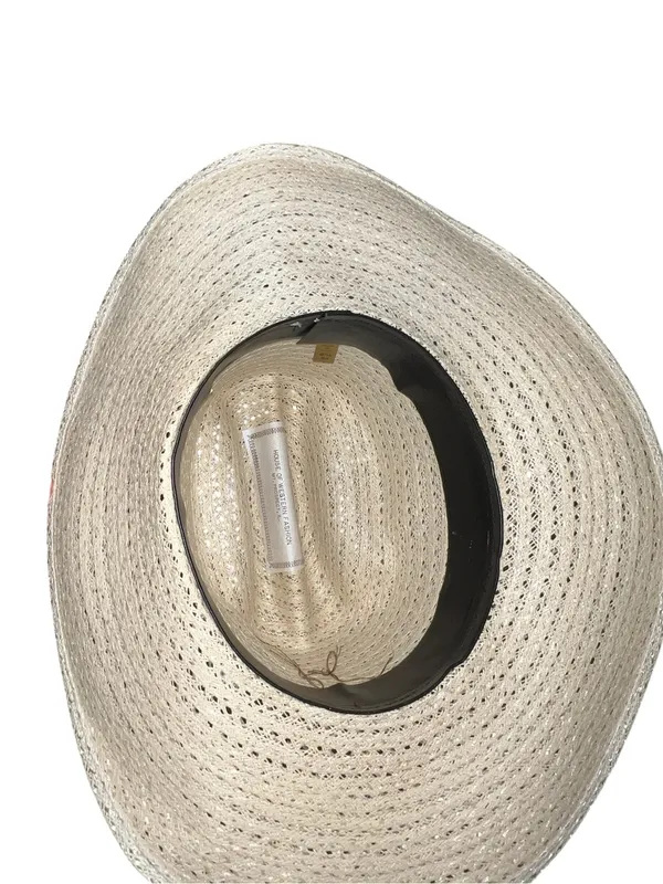 Cute natural straw cowgirl hat - Image 9