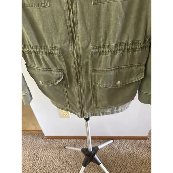 Express Women's‎ Military Utility Olive Green Jacket Size Medium - Image 6