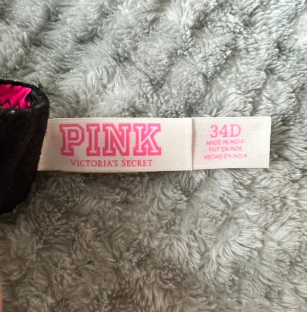 PINK Victoria’s Secret Pink And Black Bra - Image 5