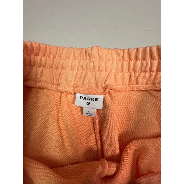 Parke for Target Orange French Terry Sweat Shorts High Rise Drawstring Large - Image 6