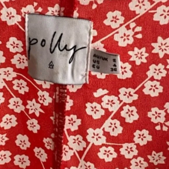 Princess Polly Poppy Moore Floral Mini Dress in Red Size 4 - Image 8