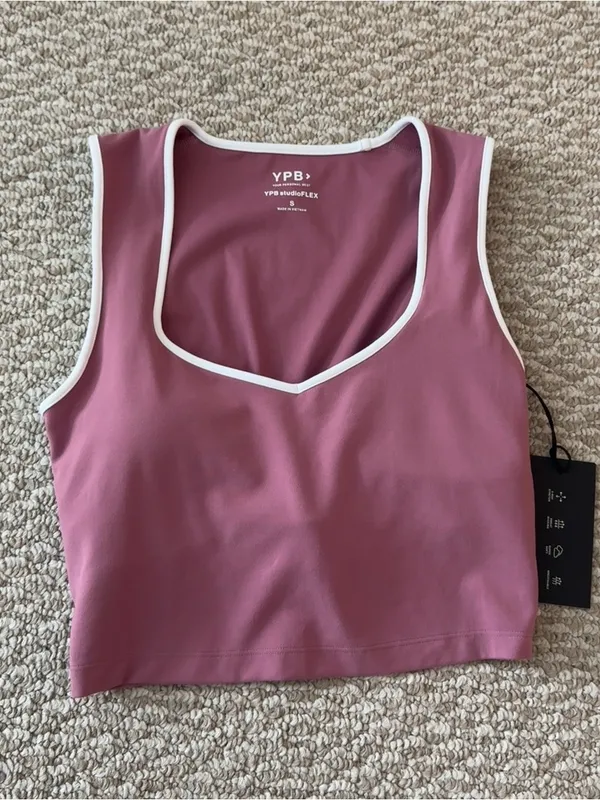 Abercrombie & Fitch Mauve Pink Leggings & Sports Bra Set - Image 9