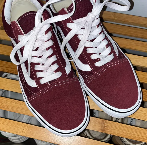 Vans Old Skool Shoes - Maroon - Image 4