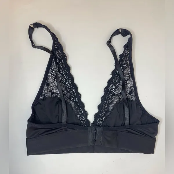 Marilyn Monroe Women’s Half Line Lace Bralette Thick‎ Band Bra Size S - Image 4