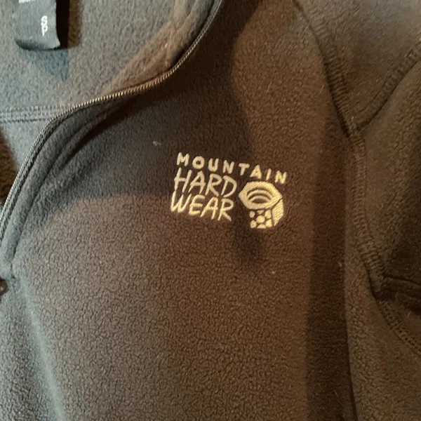 Mountain Hardwear Womens Fleece Pullover Black Long Sleeve Quarter‎ Zip Size S - Image 2
