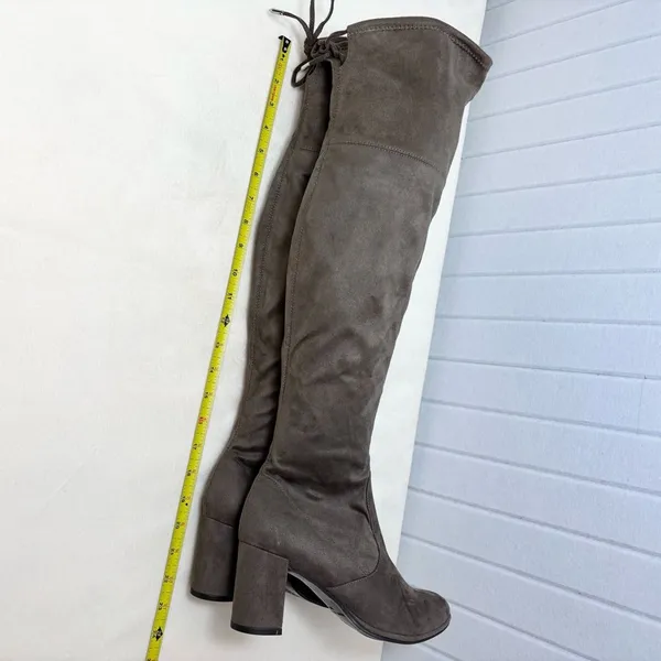 Marc Fisher‎ Over the Knee Boots Suede Taupe Size 8M - Image 12