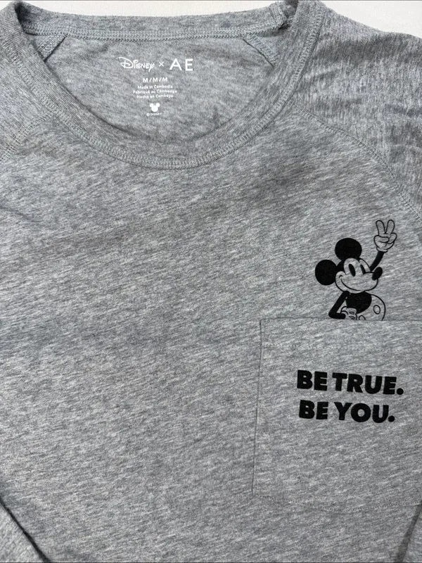 American Eagle Women's Set T-Shirt & Gray Mickey Mouse Print Pajama Joggers - Image 9