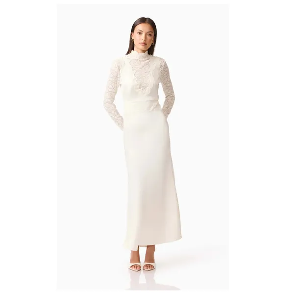 Elliatt Margot Lace Inset Long Sleeve Gown Size Medium - Image 2