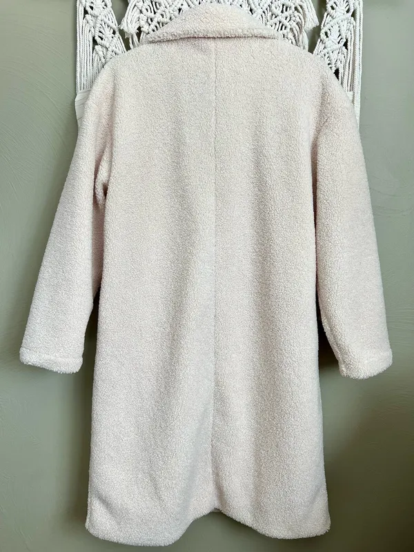 Angashion Cream Teddy Coat - Image 3
