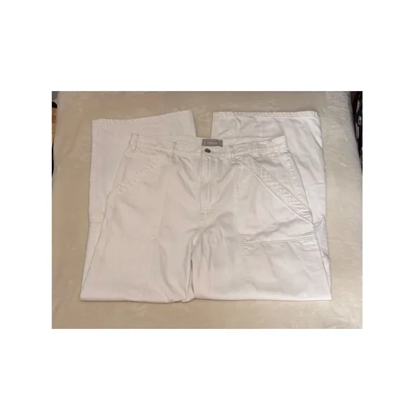 Everlane The Carpenter Jean Bone White Wide Leg Organic Cotton Pants Womens 33 - Image 4
