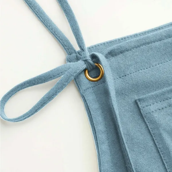 Cider Overall Romper Dusty Blue New - Image 5