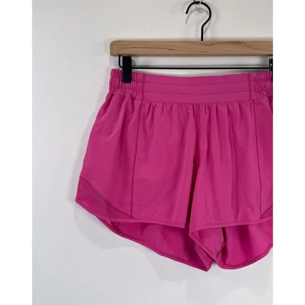 Lululemon Women Shorts Blue Hotty Hot II Athletic Lined Stretch Running Size 10 - Image 5