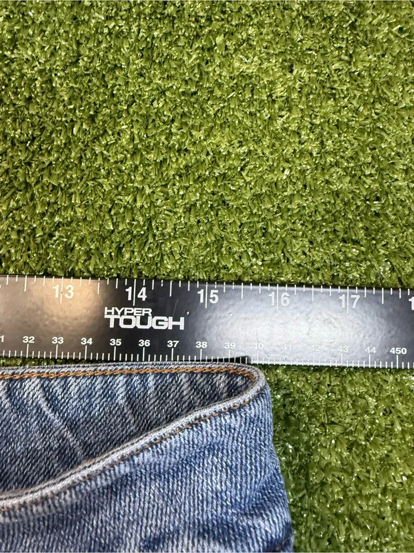 Molly Bracken High Waist Trouser Jean Straight Leg Wide Cuff Medium Wash 31x30 - Image 5