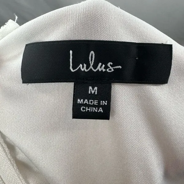 Lulus Letter of Love Backless‎ Skater Dress in White Size Medium - Image 7