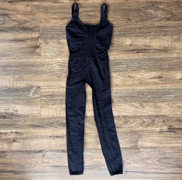 FP Movement by Free People Black Seamless Jumpsuit Romper - Image 5