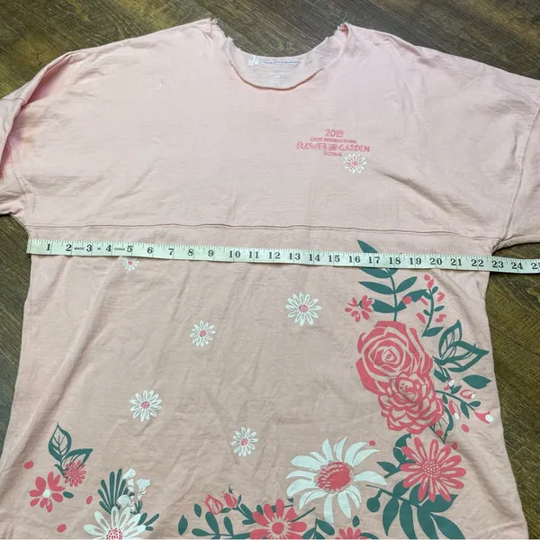 Disney Parks 2019 Epcot Flower Garden Party Festival Spirit Jersey Medium Minnie - Image 6