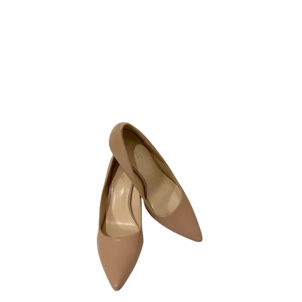 Nine West Nude Pointed Toe Pumps Classic Beige Heels Size 9.5 EUC - Image 5