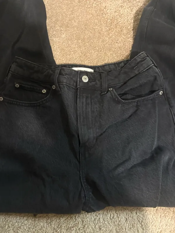Abercrombie & Fitch Curve Love High Rise Wide Leg jeans - Image 2