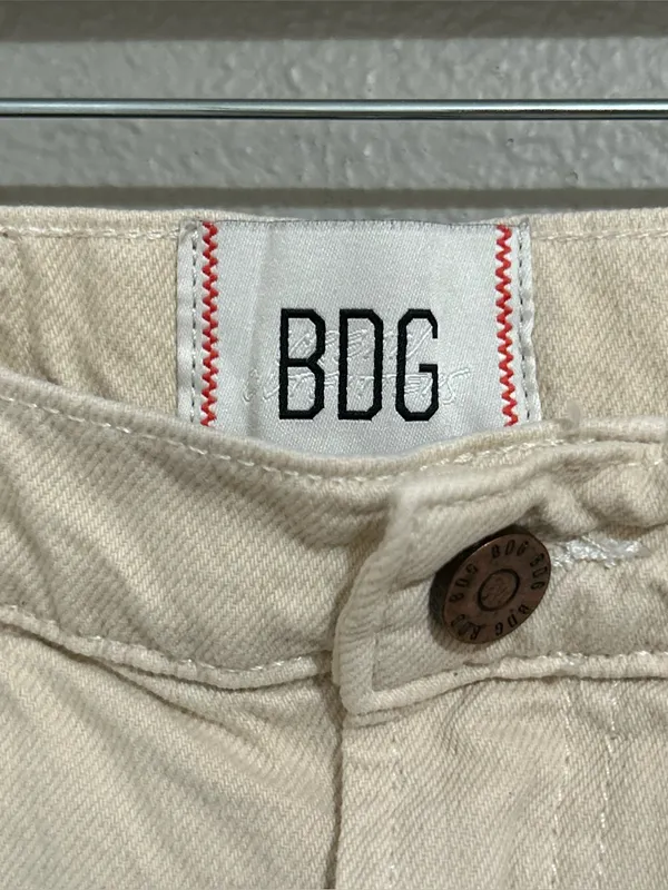 Urban Outfitters BDG Neutral Cotton High Rise Wide Leg Pants Women’s Size 27 - Image 7