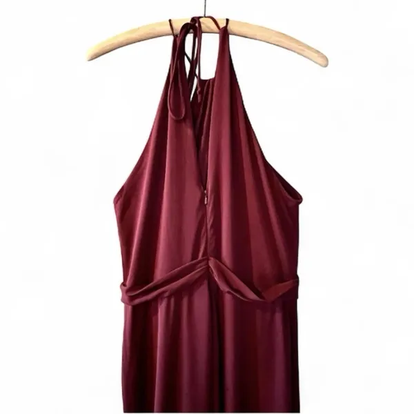 Amsale COLBY Crimson Formal Gown 10/12 Prom Dress Bridesmaid Romantic NWT R-$268 - Image 6