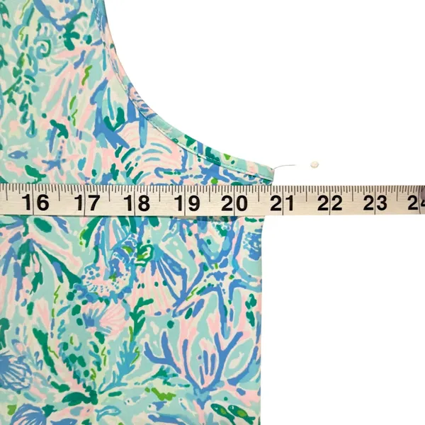 Lilly Pulitzer Johana Cover Up Swim Dress Womens L Surf Blue Sea Life Beachcore - Image 8