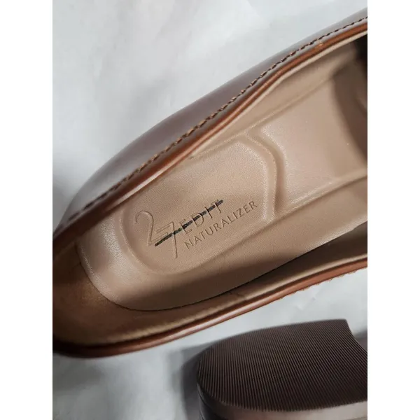 27 EDIT GEORGIANA LOAFER TAN Size 8M - Image 9