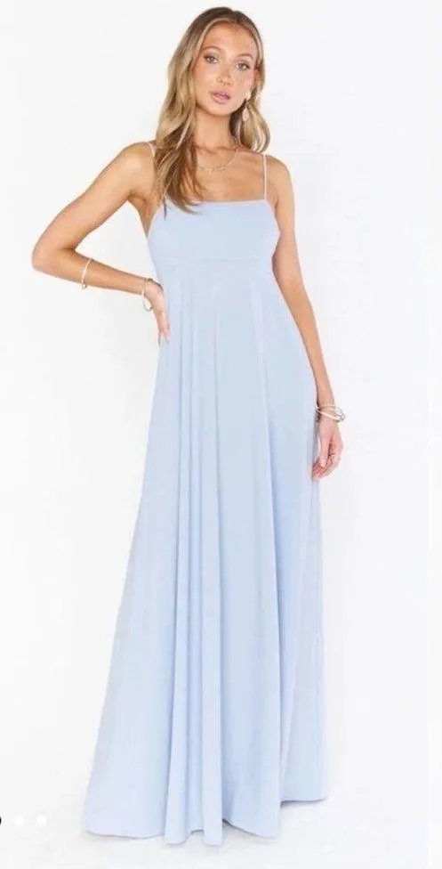 Show Me Your Mumu Madrid steel blue maxi dress XXS - Image 6