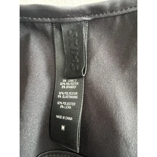 SKIMS Woven Shine Collection Satin Camisole Onyx Women's Size Medium - Image 9