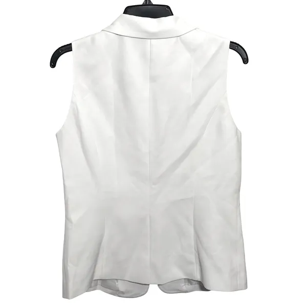 NWT IDEALSANXUN White Sleeveless Blazer Vest Business Casual Office Top Small - Image 4