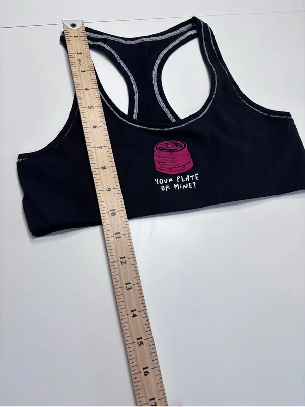 Gymshark Your Plate or Mine Bralette Black S NWOT - Image 7