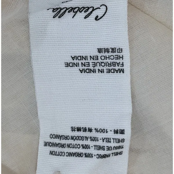 NWT Cleobella Alana Mini Dress Cream Embroidered Organic Cotton Ruffle S - Image 10