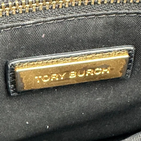 Tory Burch | One Size | Everly Black Pebbled Leather Flap Saddle Bag - Image 12